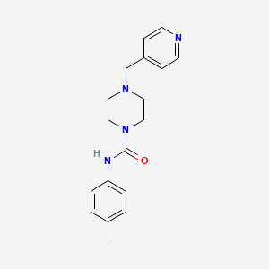molecular formula C18H22N4O B4787348 N-(4-METHYLPHENYL)-4-[(PYRIDIN-4-YL)METHYL]PIPERAZINE-1-CARBOXAMIDE 