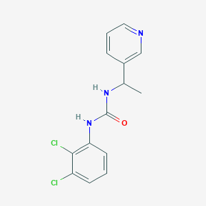 molecular formula C14H13Cl2N3O B4787606 N-(2,3-DICHLOROPHENYL)-N'-[1-(3-PYRIDYL)ETHYL]UREA 