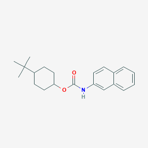 molecular formula C21H27NO2 B4788066 4-TERT-BUTYLCYCLOHEXYL N-(NAPHTHALEN-2-YL)CARBAMATE 