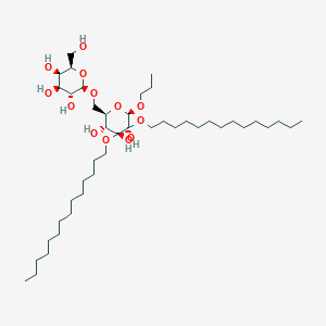 molecular formula C43H84O13 B047882 3-O-(4-O-Galactopyranosyl-glucopyranosyl)-1,2-di-O-tetradecyl-sn-glyceryol CAS No. 118203-77-3
