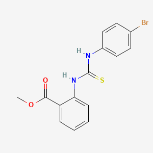 molecular formula C15H13BrN2O2S B4788264 methyl 2-({[(4-bromophenyl)amino]carbonothioyl}amino)benzoate 