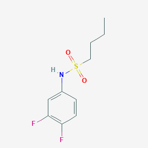 molecular formula C10H13F2NO2S B4788271 N-(3,4-difluorophenyl)-1-butanesulfonamide 