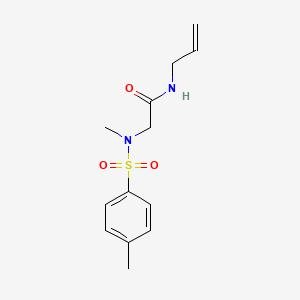 molecular formula C13H18N2O3S B4788322 N~2~-methyl-N~2~-[(4-methylphenyl)sulfonyl]-N-prop-2-en-1-ylglycinamide 