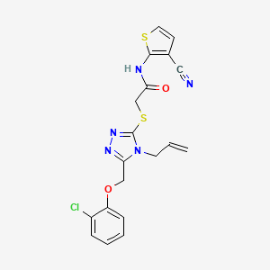 molecular formula C19H16ClN5O2S2 B4789002 2-({4-ALLYL-5-[(2-CHLOROPHENOXY)METHYL]-4H-1,2,4-TRIAZOL-3-YL}SULFANYL)-N-(3-CYANO-2-THIENYL)ACETAMIDE 