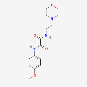 molecular formula C15H21N3O4 B4789037 N-(4-methoxyphenyl)-N'-[2-(morpholin-4-yl)ethyl]ethanediamide 
