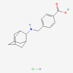 molecular formula C18H24ClNO2 B4789043 4-[(2-adamantylamino)methyl]benzoic acid hydrochloride 
