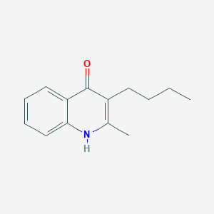 molecular formula C14H17NO B4789082 3-Butyl-2-methylquinolin-4-ol 