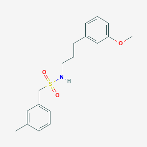 molecular formula C18H23NO3S B4789113 N-[3-(3-methoxyphenyl)propyl]-1-(3-methylphenyl)methanesulfonamide 