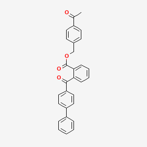 molecular formula C29H22O4 B4789610 4-Acetylbenzyl 2-(biphenyl-4-ylcarbonyl)benzoate 