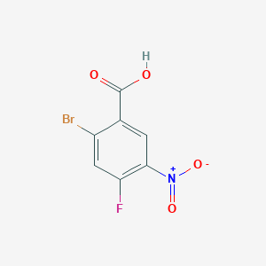 molecular formula C7H3BrFNO4 B047899 2-Bromo-4-fluoro-5-nitrobenzoic acid CAS No. 1036389-83-9