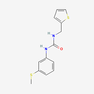 molecular formula C13H14N2OS2 B4790017 N-[3-(METHYLSULFANYL)PHENYL]-N'-(2-THIENYLMETHYL)UREA 