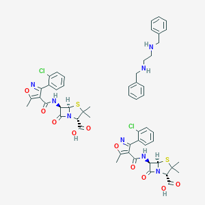 molecular formula C54H56Cl2N8O10S2 B047901 Cloxacillin benzathine CAS No. 23736-58-5