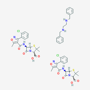 molecular formula C₃₅H₃₈ClN₅O₅S B047901 Cloxacillin benzathine CAS No. 23736-58-5