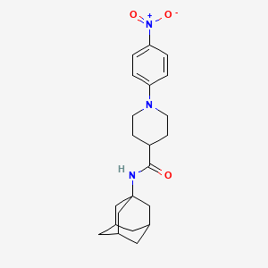 molecular formula C22H29N3O3 B4790170 N-(1-ADAMANTYL)-1-(4-NITROPHENYL)-4-PIPERIDINECARBOXAMIDE 