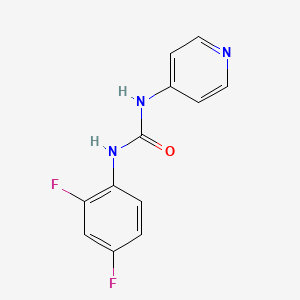 molecular formula C12H9F2N3O B4790239 N-(2,4-DIFLUOROPHENYL)-N'-(4-PYRIDYL)UREA 
