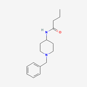 molecular formula C16H24N2O B4790396 N-(1-benzylpiperidin-4-yl)butanamide 
