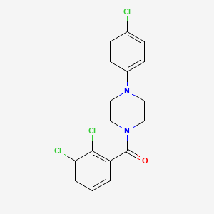 molecular formula C17H15Cl3N2O B4790754 [4-(4-CHLOROPHENYL)PIPERAZINO](2,3-DICHLOROPHENYL)METHANONE 