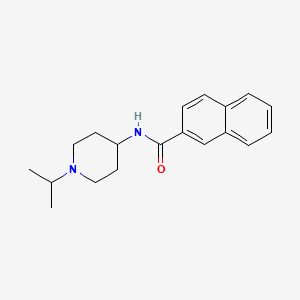 molecular formula C19H24N2O B4790825 N-[1-(propan-2-yl)piperidin-4-yl]naphthalene-2-carboxamide 