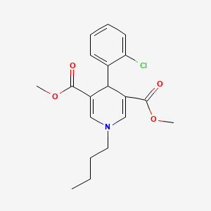 molecular formula C19H22ClNO4 B4791013 dimethyl 1-butyl-4-(2-chlorophenyl)-1,4-dihydro-3,5-pyridinedicarboxylate 