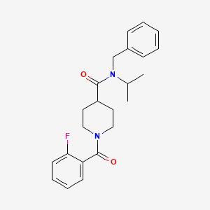 molecular formula C23H27FN2O2 B4791062 N-BENZYL-1-(2-FLUOROBENZOYL)-N-(PROPAN-2-YL)PIPERIDINE-4-CARBOXAMIDE 