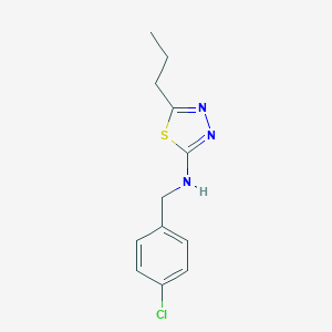 N-(4-chlorobenzyl)-5-propyl-1,3,4-thiadiazol-2-amine