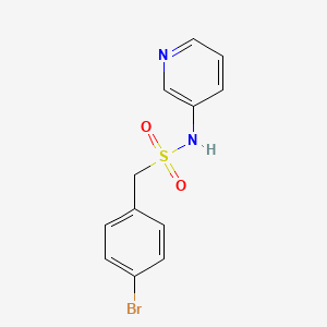 molecular formula C12H11BrN2O2S B4792254 1-(4-bromophenyl)-N-(pyridin-3-yl)methanesulfonamide 