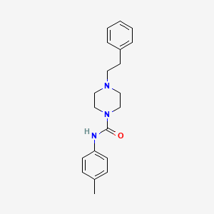 molecular formula C20H25N3O B4792799 N-(4-methylphenyl)-4-(2-phenylethyl)piperazine-1-carboxamide 