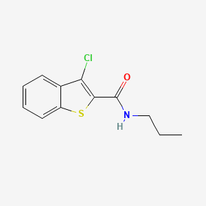 molecular formula C12H12ClNOS B4793451 3-Chloro-N-propylbenzo[b]thiophene-2-carboxamide 