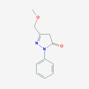 molecular formula C11H12N2O2 B479363 5-(Methoxymethyl)-2-phenyl-2,4-dihydro-3H-pyrazol-3-one CAS No. 442671-21-8