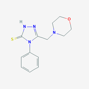 molecular formula C13H16N4OS B479370 5-(morpholin-4-ylmethyl)-4-phenyl-4H-1,2,4-triazole-3-thiol CAS No. 65924-85-8