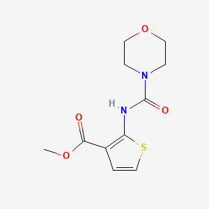 molecular formula C11H14N2O4S B4793913 METHYL 2-[(MORPHOLINOCARBONYL)AMINO]-3-THIOPHENECARBOXYLATE 