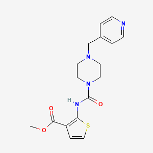 molecular formula C17H20N4O3S B4794021 METHYL 2-({[4-(4-PYRIDYLMETHYL)PIPERAZINO]CARBONYL}AMINO)-3-THIOPHENECARBOXYLATE 
