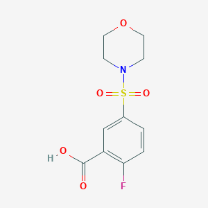 molecular formula C11H12FNO5S B479424 2-氟-5-(吗啉-4-磺酰基)苯甲酸 CAS No. 326609-39-6