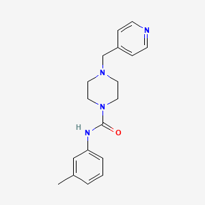 molecular formula C18H22N4O B4794551 N-(3-METHYLPHENYL)-4-[(PYRIDIN-4-YL)METHYL]PIPERAZINE-1-CARBOXAMIDE 