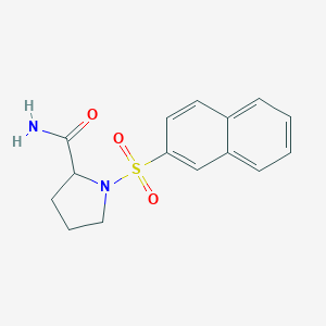B479457 1-(2-Naphthylsulfonyl)-2-pyrrolidinecarboxamide CAS No. 1088702-92-4