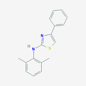 molecular formula C17H16N2S B479464 N-(2,6-二甲基苯基)-4-苯基-1,3-噻唑-2-胺 CAS No. 380472-75-3