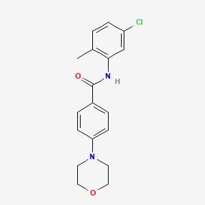 molecular formula C18H19ClN2O2 B4794770 N-(5-chloro-2-methylphenyl)-4-(morpholin-4-yl)benzamide 