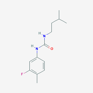 molecular formula C13H19FN2O B4794928 N-(3-FLUORO-4-METHYLPHENYL)-N'-ISOPENTYLUREA 