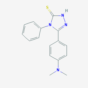 molecular formula C16H16N4S B479506 5-[4-(二甲氨基)苯基]-4-苯基-4H-1,2,4-三唑-3-硫醇 CAS No. 634174-13-3