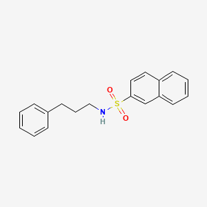 molecular formula C19H19NO2S B4795092 N-(3-phenylpropyl)naphthalene-2-sulfonamide 