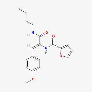 molecular formula C19H22N2O4 B4795104 N-[(Z)-3-(butylamino)-1-(4-methoxyphenyl)-3-oxoprop-1-en-2-yl]furan-2-carboxamide 
