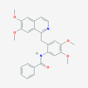 molecular formula C27H26N2O5 B479563 N-[2-[(6,7-dimethoxyisoquinolin-1-yl)methyl]-4,5-dimethoxyphenyl]benzamide CAS No. 540518-16-9