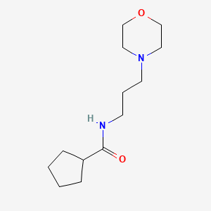 molecular formula C13H24N2O2 B4795670 N-[3-(morpholin-4-yl)propyl]cyclopentanecarboxamide 