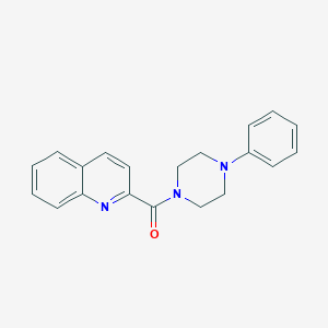 molecular formula C20H19N3O B479573 2-[(4-Phenyl-1-piperazinyl)carbonyl]quinoline CAS No. 473254-23-8