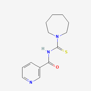 molecular formula C13H17N3OS B4796117 N-(azepane-1-carbothioyl)pyridine-3-carboxamide 