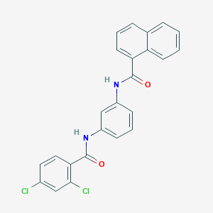 molecular formula C24H16Cl2N2O2 B4796467 N-[3-(2,4-Dichlorobenzamido)phenyl]naphthalene-1-carboxamide 