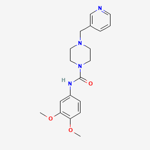 molecular formula C19H24N4O3 B4796552 N-(3,4-dimethoxyphenyl)-4-(3-pyridinylmethyl)-1-piperazinecarboxamide CAS No. 908518-33-2
