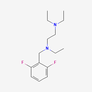 molecular formula C15H24F2N2 B4796651 N'-[(2,6-difluorophenyl)methyl]-N,N,N'-triethylethane-1,2-diamine 