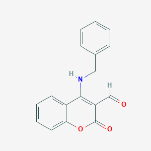 molecular formula C17H13NO3 B047967 4-(benzylamino)-2-oxo-2H-chromene-3-carbaldehyde CAS No. 111222-25-4