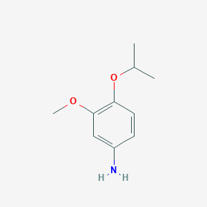 molecular formula C10H15NO2 B479685 3-Methoxy-4-(propan-2-yloxy)aniline CAS No. 212489-99-1